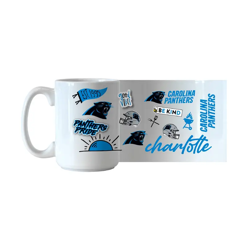Carolina Panthers 15oz Native Sublimated Mug