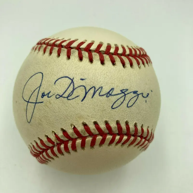 Nice Joe Dimaggio Signed  Official American League Baseball JSA COA