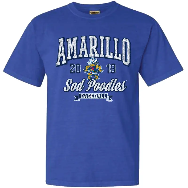 Amarillo Sod Poodles Flo Blue Gamble Tee