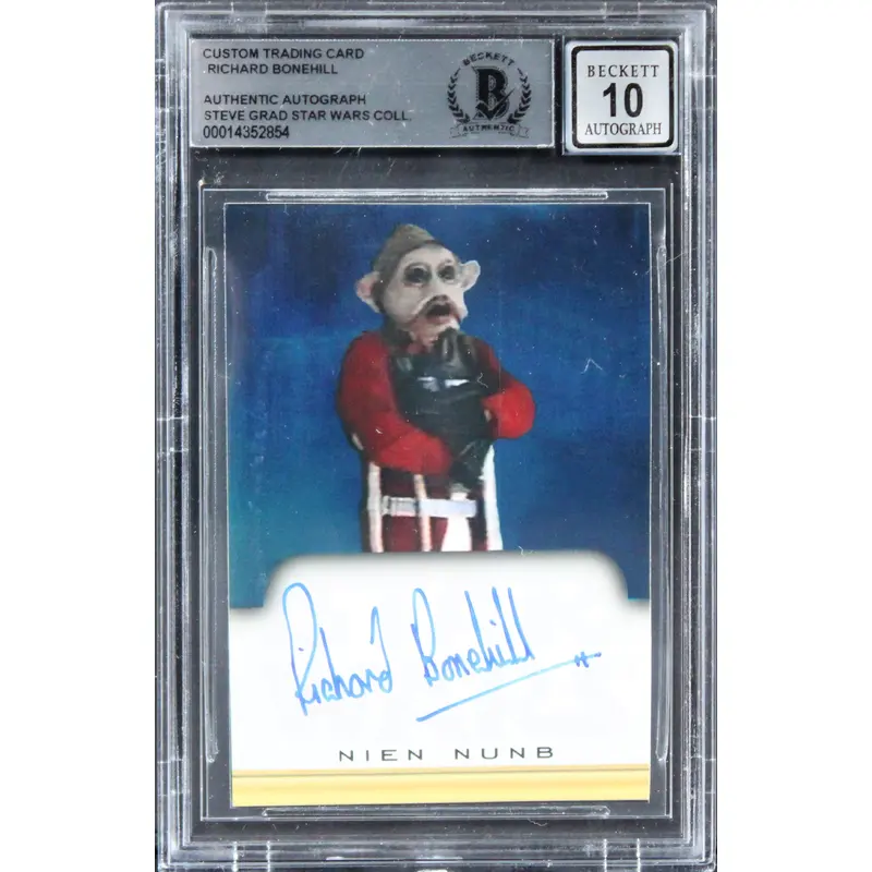 Richard Bonehill Star Wars Signed Custom Trading Card Auto 10! BAS Slabbed 3