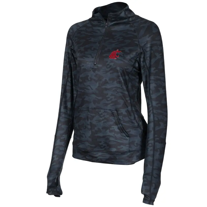 Zoozatz Womens Camo 1/4 Zip