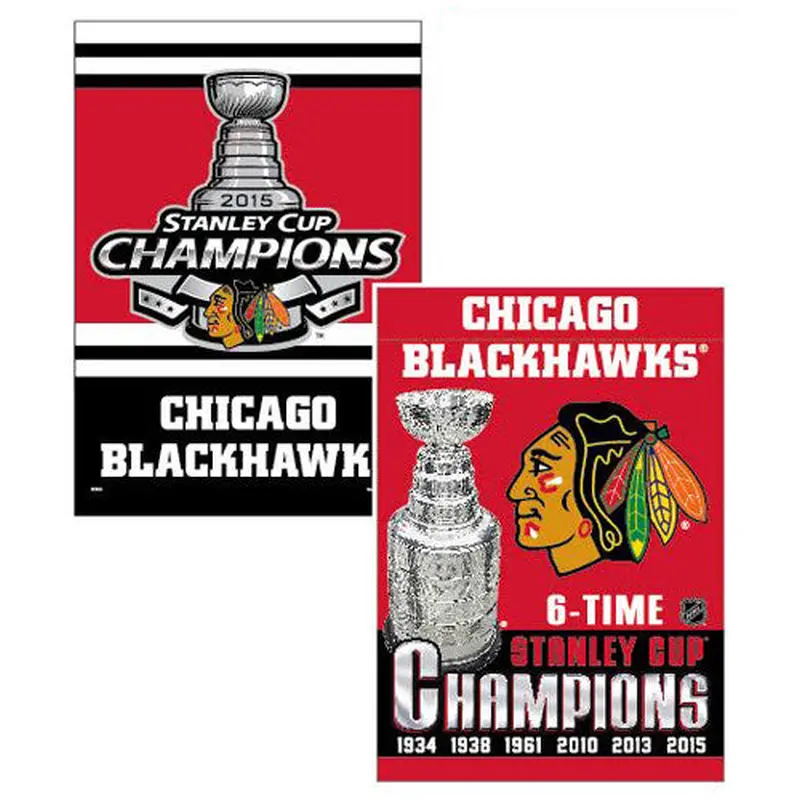 Chicago Blackhawks 2015 Stanley Cup Champions 2-Sided Wall Banner - Wincraft