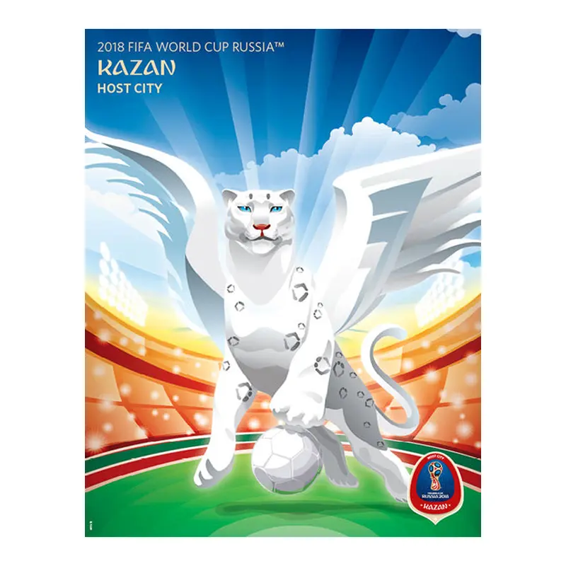 FIFA World Cup 2018 Russia Official Host City Poster (Kazan) - Sports Endeavors