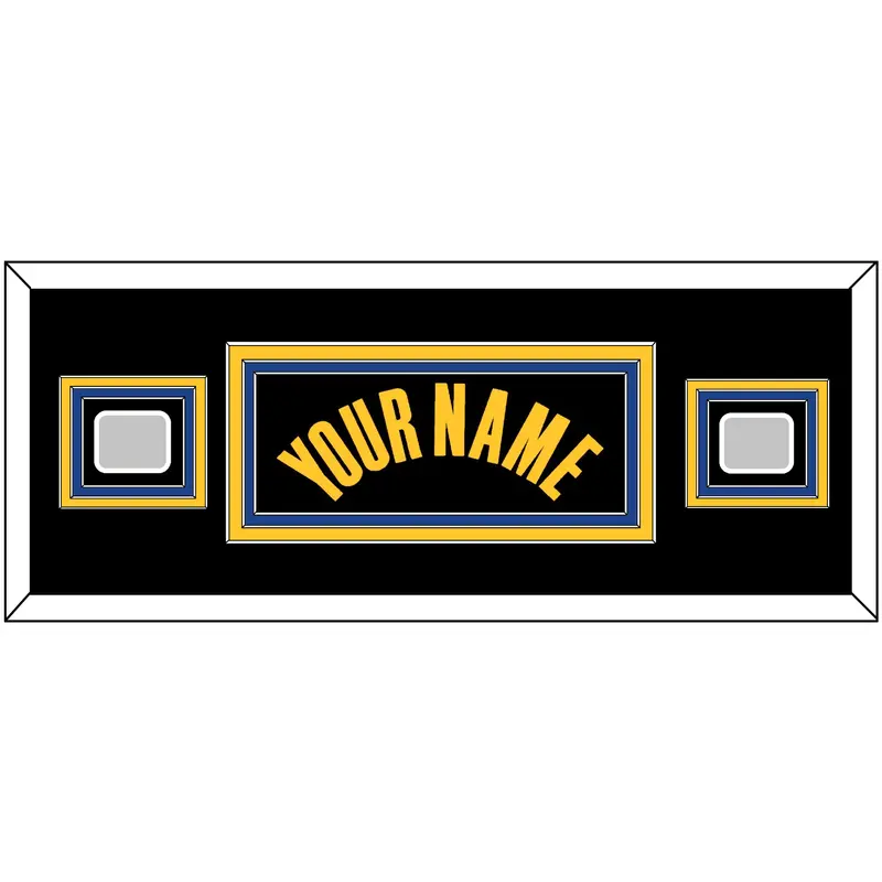 Golden State Name & 2 Champions Patches - Black City (2021-2022) - Triple Mat 4