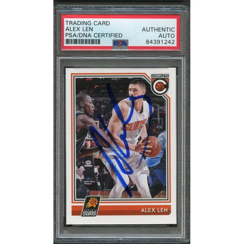 2016 Panini Complete #326 Alex Len Signed Card AUTO PSA Slabbed Suns