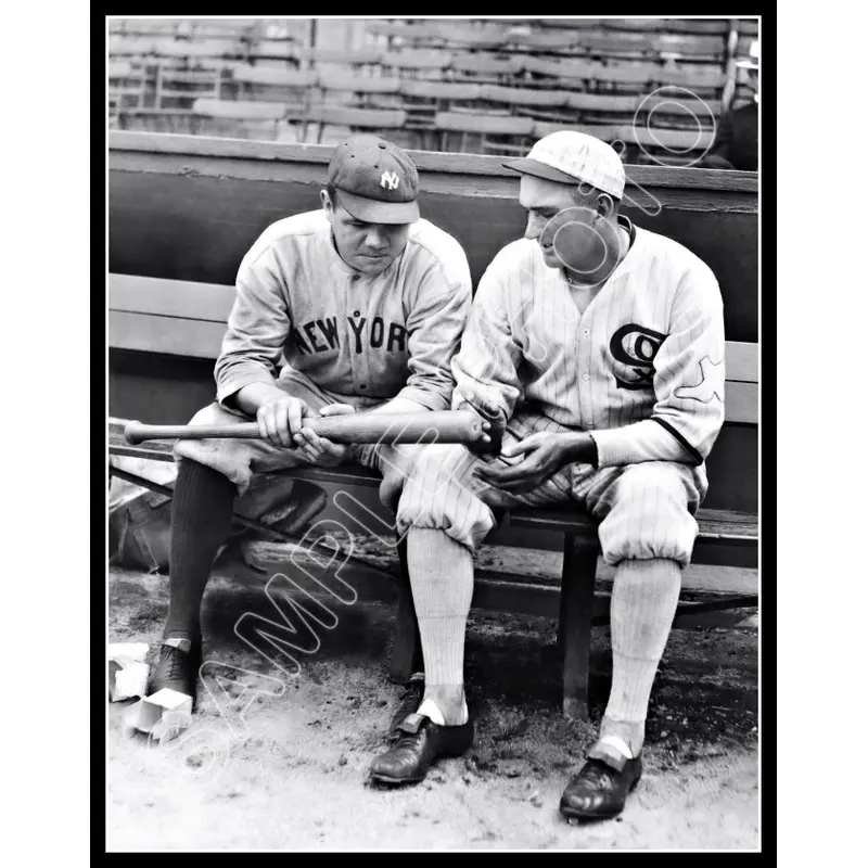 Babe Ruth Joe Jackson 11X14 Photo - 1920 Yankees White Sox - 2038