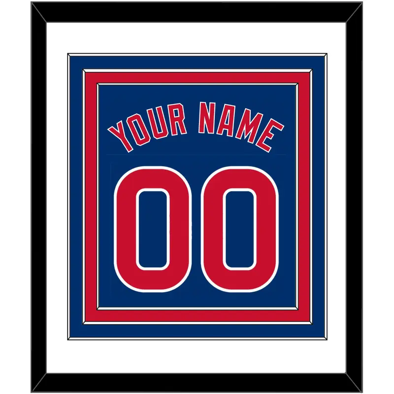 Chicago Name & Number - Alternate Blue - Triple Mat 1