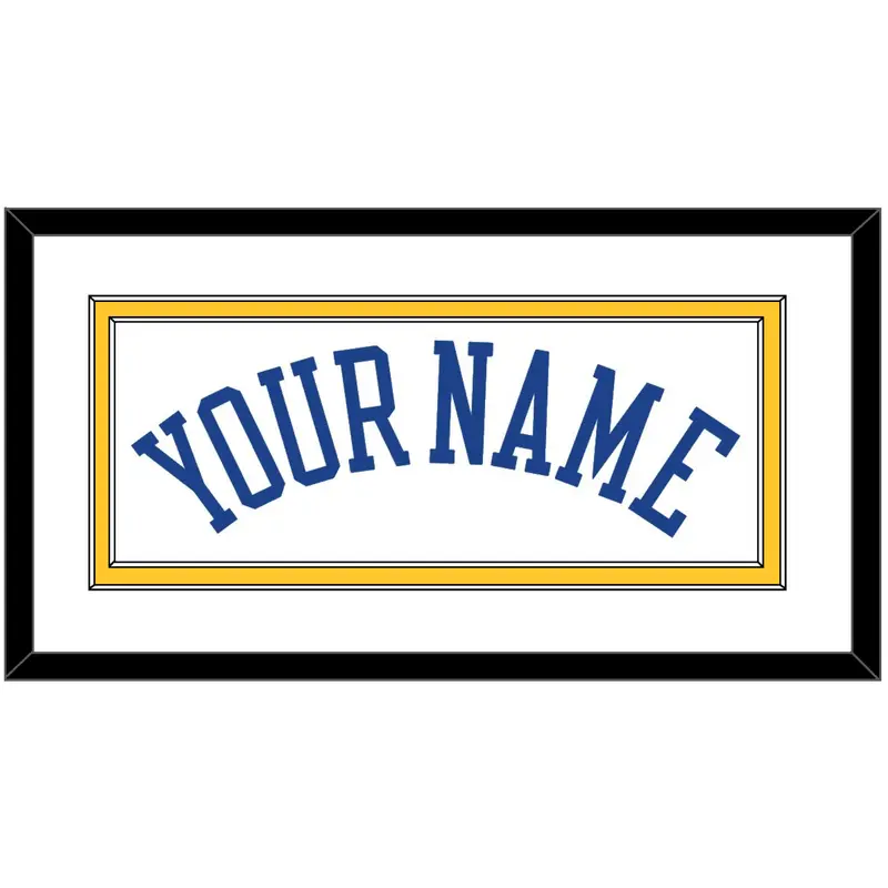 Golden State Name - Home White (2010-2019) - Double Mat 1