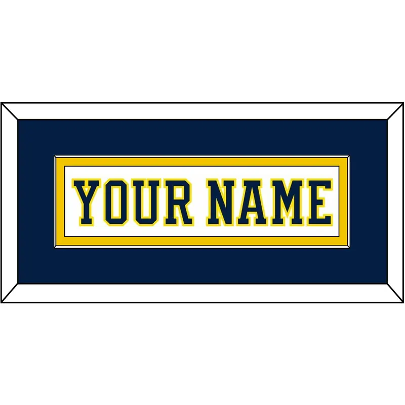 Michigan Hockey Nameplate - Home White (2019-2020) - Single Mat 3