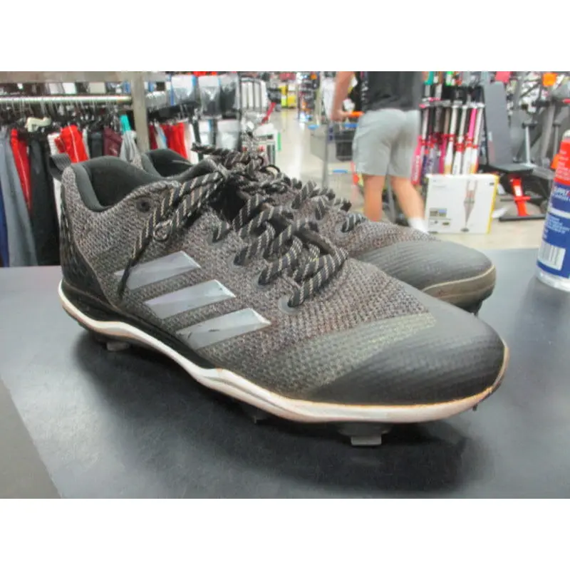 Used Adidas Metal Cleats Size 12 (Has wear in Heels)