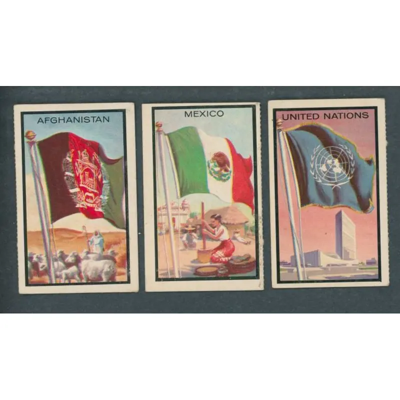 1963 Topps Flag Midgee Cards Near Set (93/99) VG/EX
