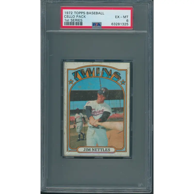 1972 Topps Baseball 1st Series Cello Pack PSA 6 *1325