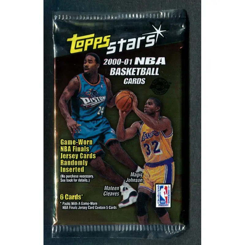 2000/01 Topps Stars Basketball Unopened Pack (HTA) (6)