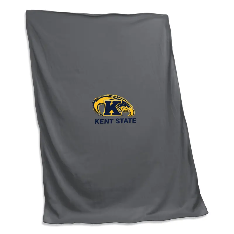 Kent State Charcoal Sweatshirt Blanket (Screened)
