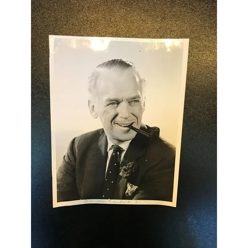 Vintage 1960's Douglas FairBanks Jr Signed Original Studio Photo