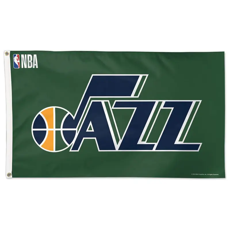 Utah Jazz NBA Basketball Official 3'x5' Deluxe-Edition Team Flag - Wincraft Inc.