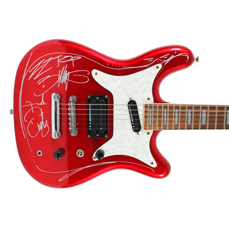 ZZ Top (3) Gibbons, Hill & Beard Signed Epiphone Electric Guitar BAS #AD40955