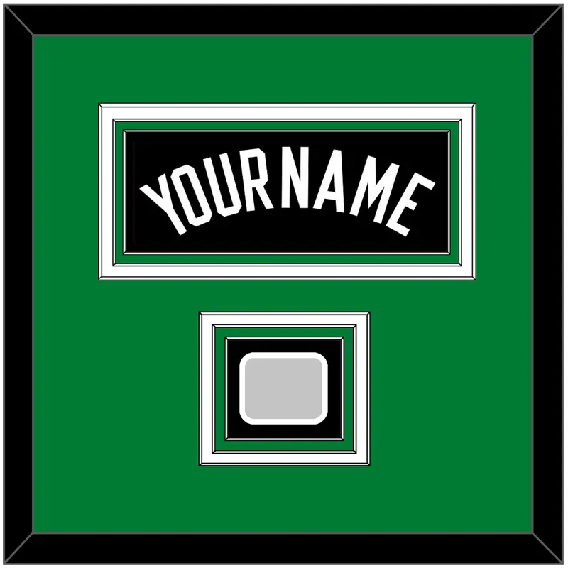 Boston Name & Trophy Patch - Black Statement - Triple Mat 2