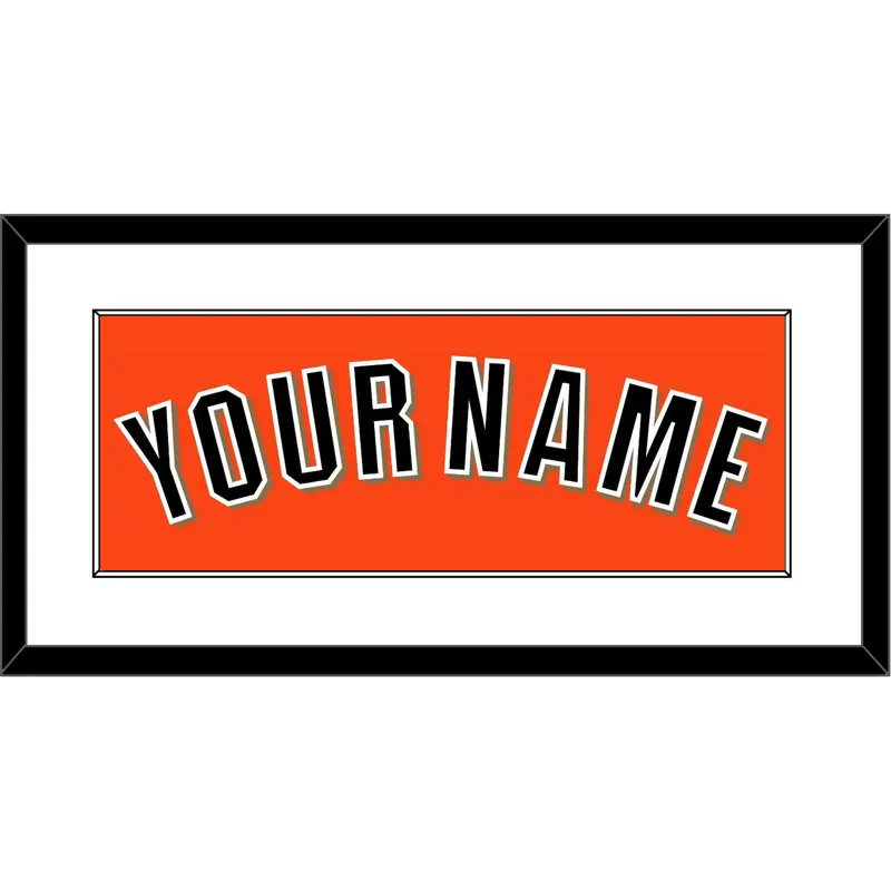 San Francisco Name - Alternate Orange - Single Mat 1