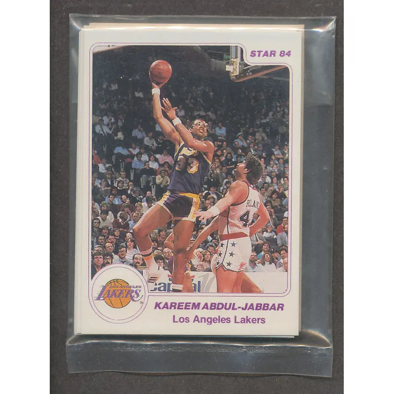 1984/85 Star Basketball Lakers Complete Arena Bagged Set