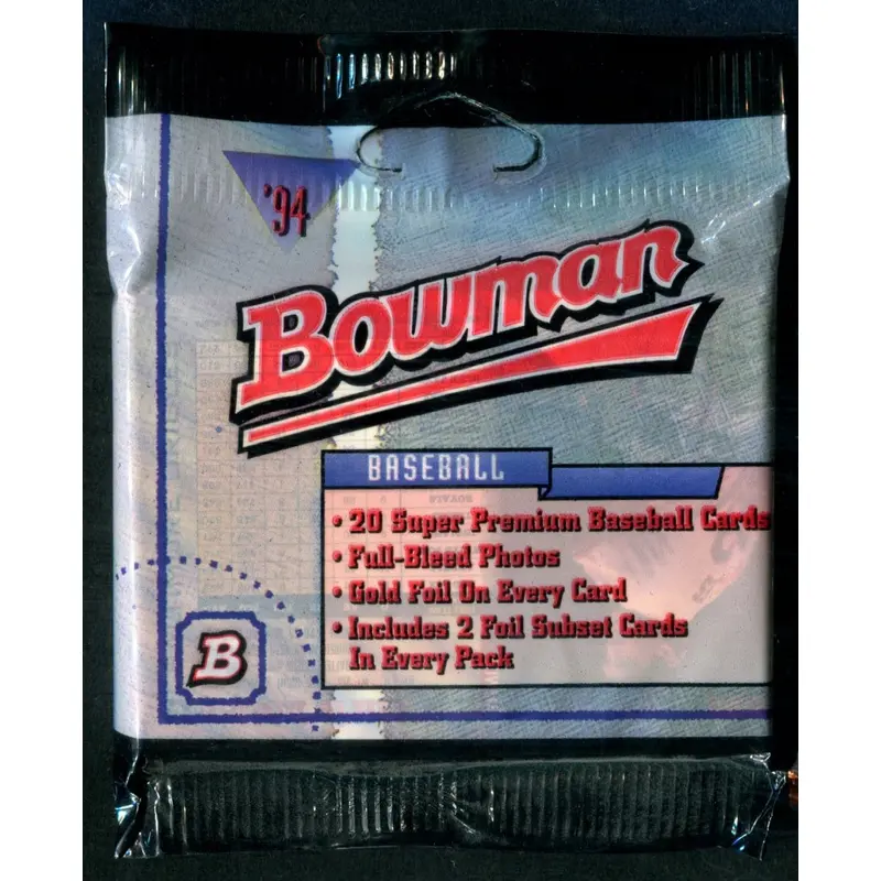 1994 Bowman Baseball Unopened Jumbo Pack (20)