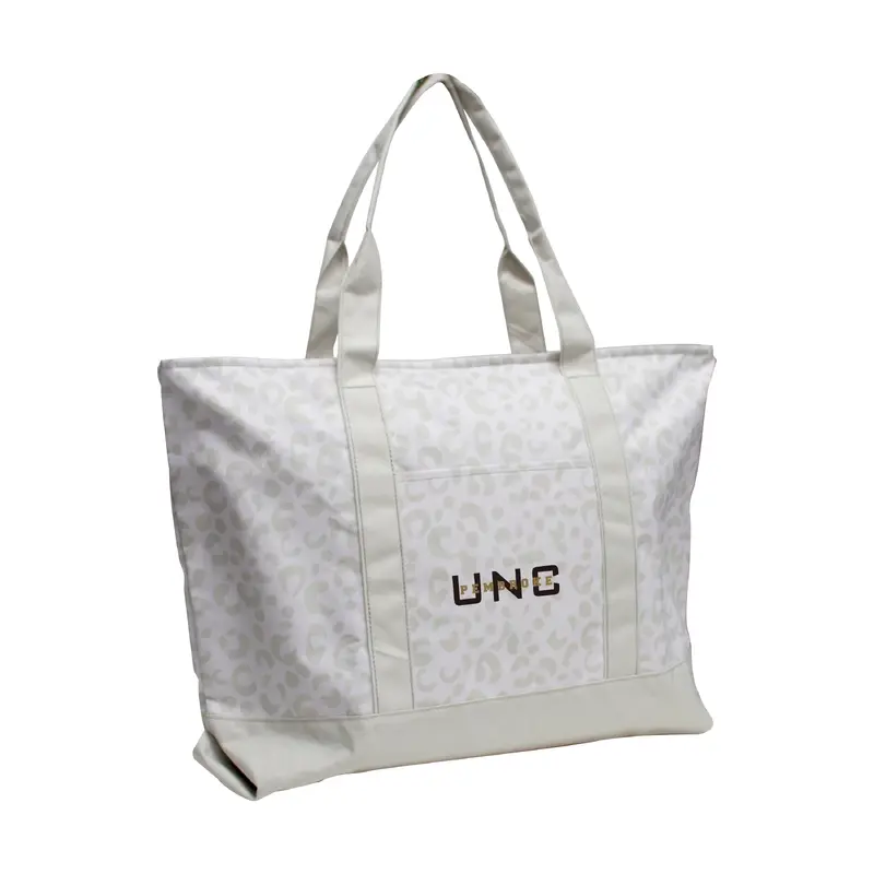 UNC Pembroke Leopard Pattern Tote