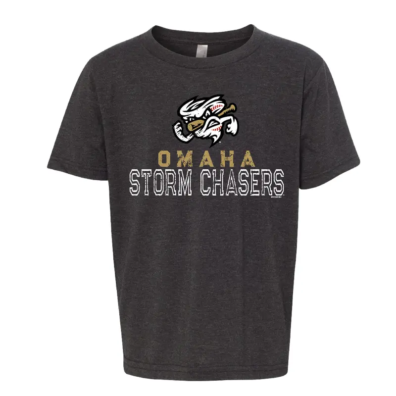 Omaha Storm Chasers Bimm Ridder Youth Charcoal Ratliff Tee