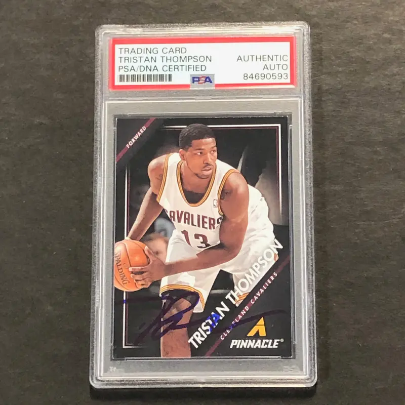 2013-14 Panini Pinnacle #202 TRISTAN THOMPSON Signed Card AUTO PSA Slabbed Cavaliers