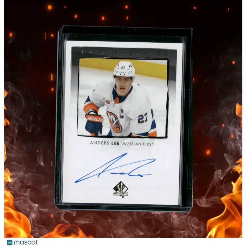 2022-23 SP Authentic UD Authentics Autographs Anders Lee #UDA-AL