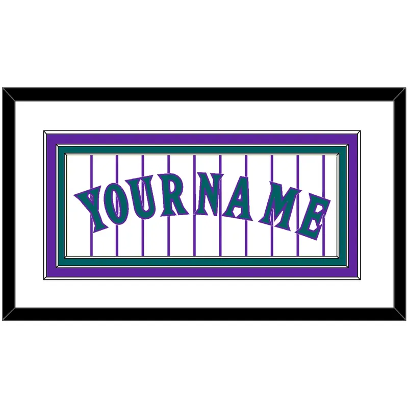 Arizona Name - Alternate Home White Pinstripes (1998-2006) - Triple Mat 1