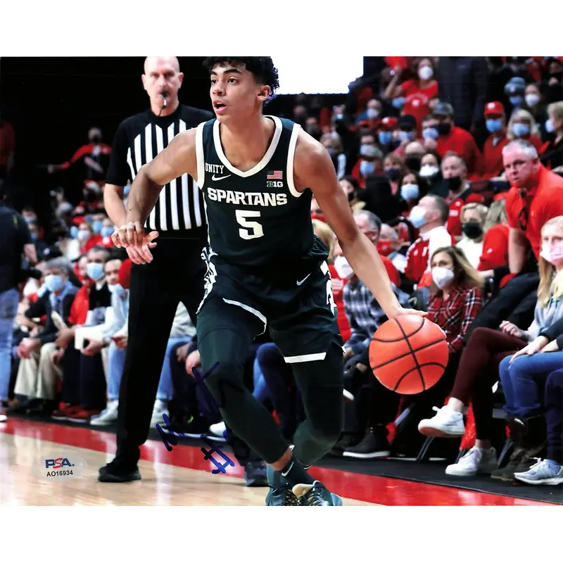MAX CHRISTIE Signed 8x10 photo PSA/DNA Michigan State Autographed