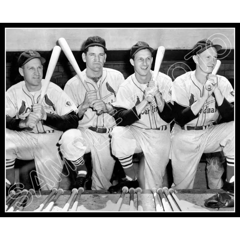 1951 St. Louis Cardinals 8X10 Photo - Musial Slaughter Westlake Schoendienst - 884