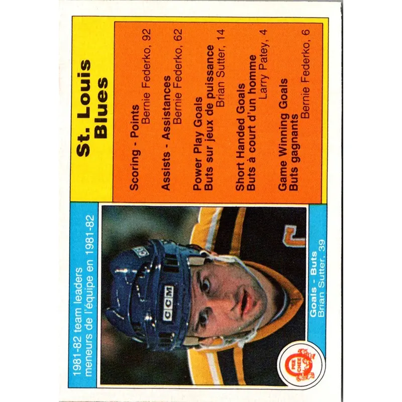 1982 O-Pee-Chee Brian Sutter #298