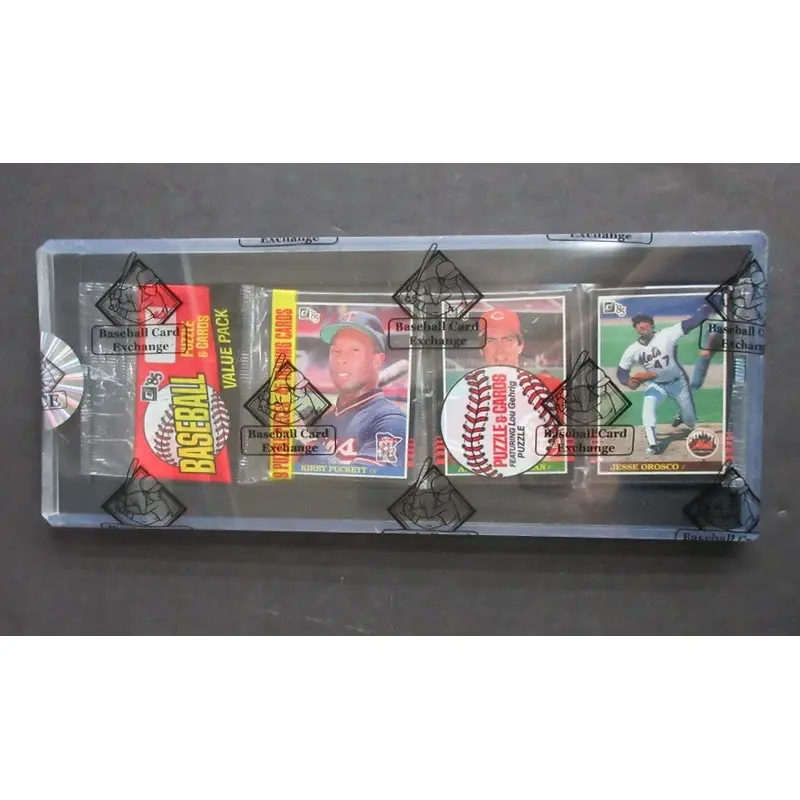 1985 Donruss Baseball Unopened Rack Pack (BBCE) (Puckett Top)