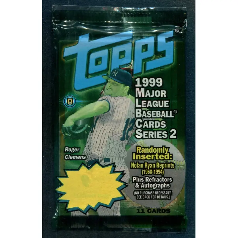 1999 Topps Baseball Unopened Series 2 Pack (Hobby) (11)