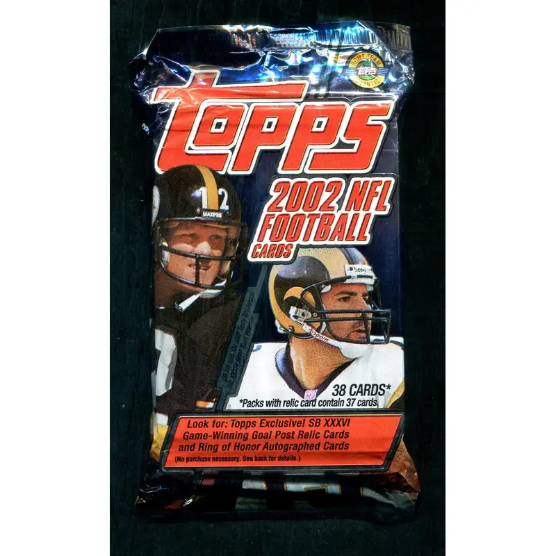 2002 Topps Football Unopened Jumbo Pack (HTA) (38)