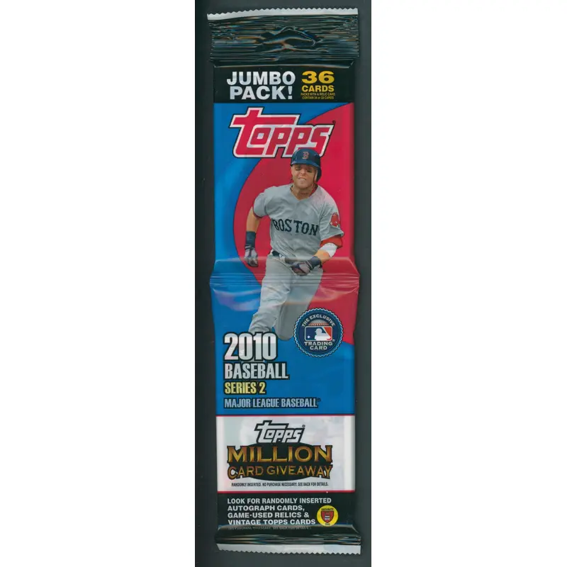 2010 Topps Baseball Unopened Series 2 Jumbo Fat Pack (36)