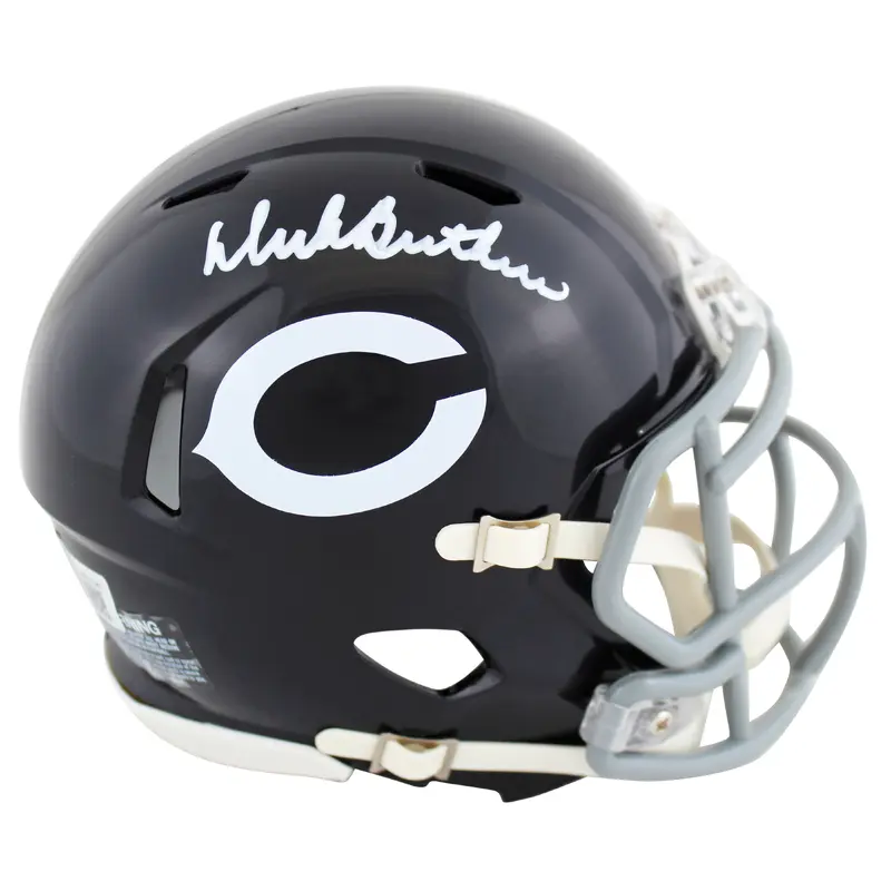 Bears Dick Butkus Authentic Signed 62-73 Throwback Speed Mini Helmet BAS Witness