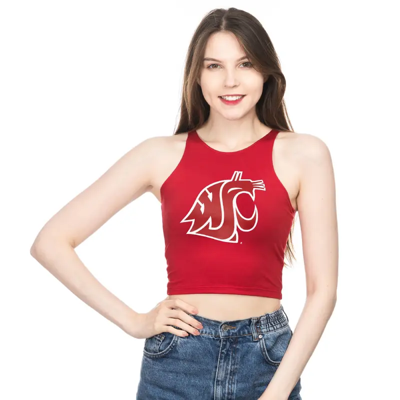 ZooZatz Washington State Crimson Athletic Cropped Tank