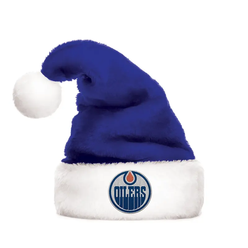 NHL Edmonton Oilers Retro Holiday Santa Hat
