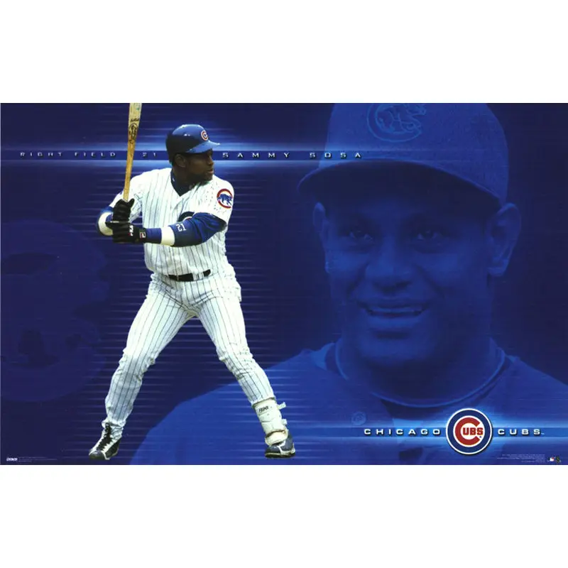 Sammy Sosa "Blue" Chicago Cubs MLB Action Poster - Costacos 2001