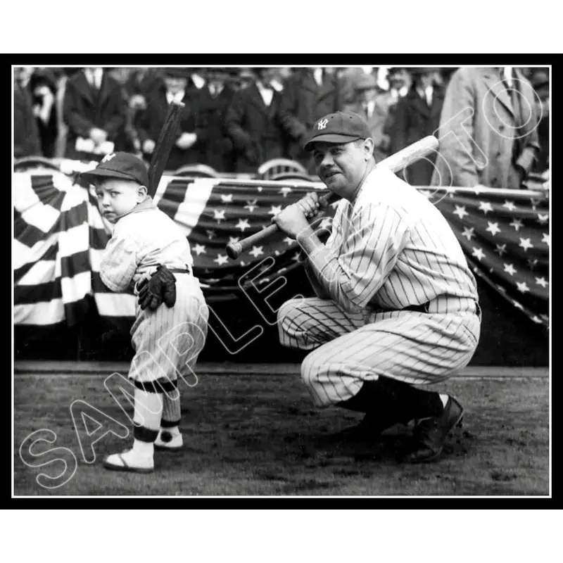 Babe Ruth 8X10 Photo - New York Yankees Batboy  - 700