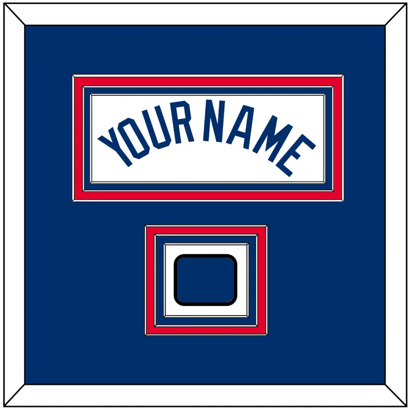 Los Angeles Name & Logo Patch - Home White - Triple Mat 3