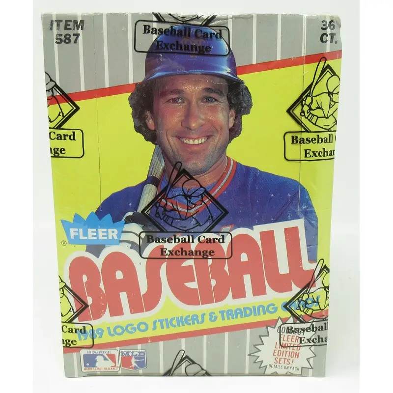 1989 Fleer Baseball Unopened Wax Box (FASC) (Code 83551)