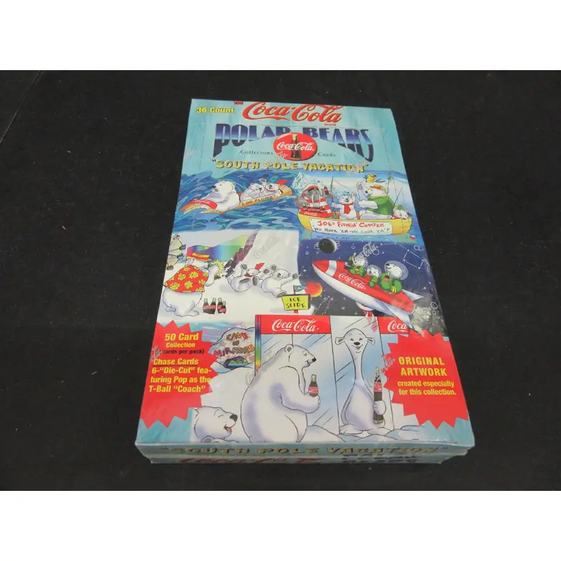 1996 Collect A Card Coca Cola Polar Bears Trading Cards Box