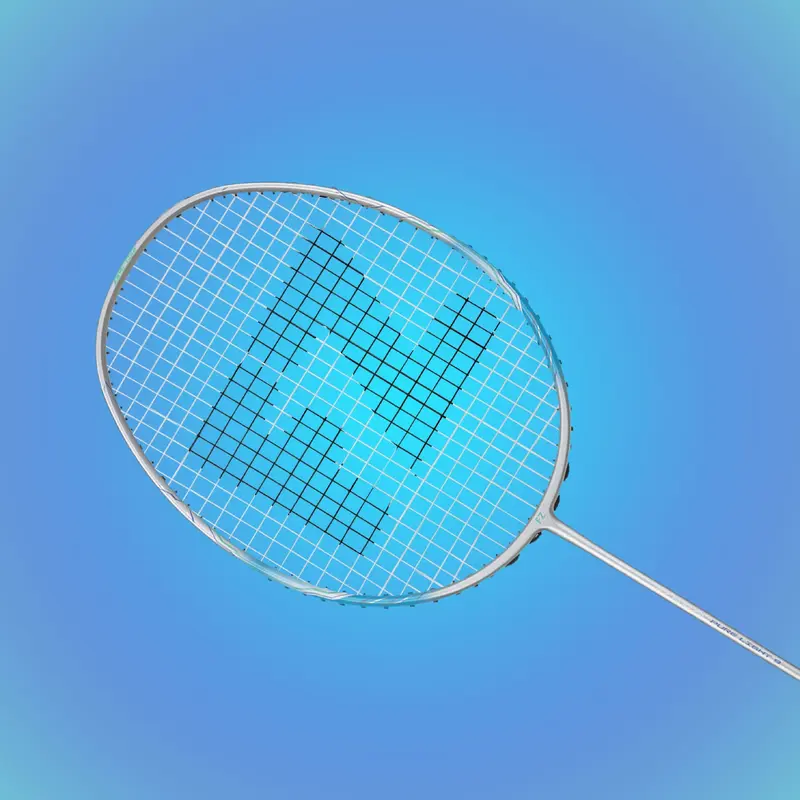 Pure Light 9 Unstrung Badminton Racket - Silver/Light Blue Fz Forza | Kibi Sports