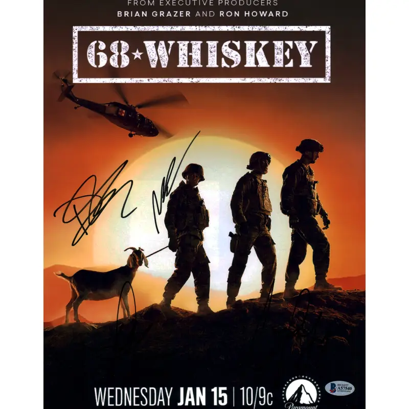 68 Whiskey (4) Coombe, Theler, Rodio & Tardy  Signed 11x14 Photo BAS #A57539
