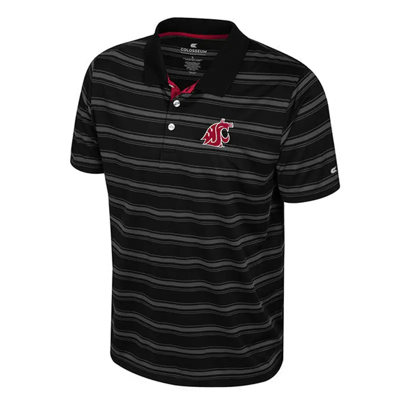 Colosseum Mens Milk Steak Black Polo