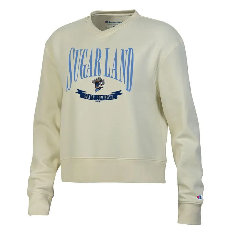 Sugar Land Space Cowboys Champion Women's Fleece Crew Teamwork - Final Sale