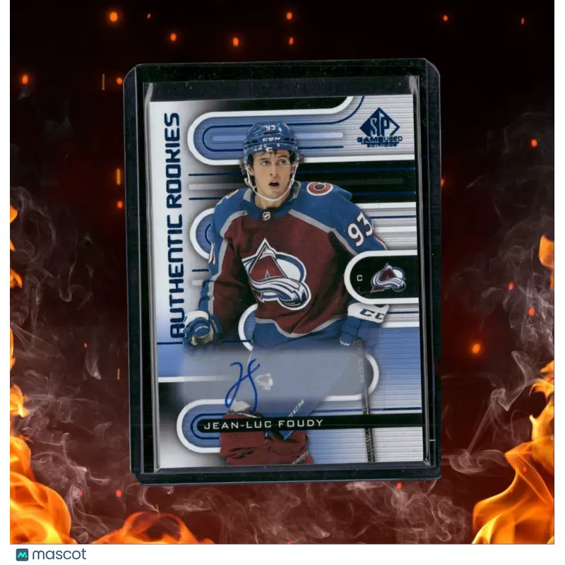 2022-23 SP Game Used Jean-Luc Foudy Blue Rookie Auto #223